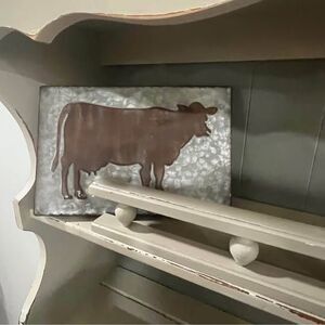 CBK Metal Frame Cow and metal look